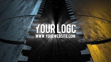 I will reveal your logo with a sci-fi space GATE door video intro