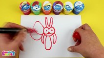 Smurfs Drawing and Painting with Surprise Toys Learn Colors with Papa Smurf Smurfette Smurfblossom