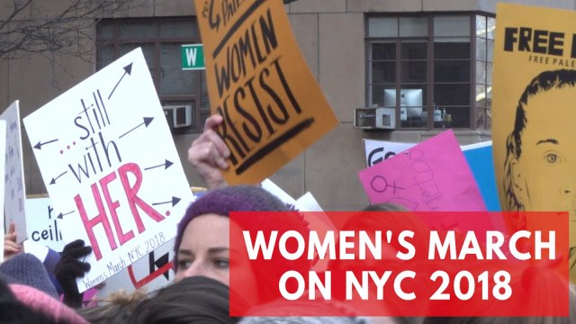 'Time's Up': 2018 Women's March on New York City