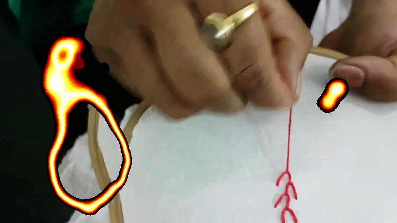 Hand Embroidery for Beginners:  Feather Stitch