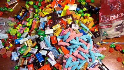 New A Lot Of Candy and Surprise Eggs! Очень много конфет и сладостей!