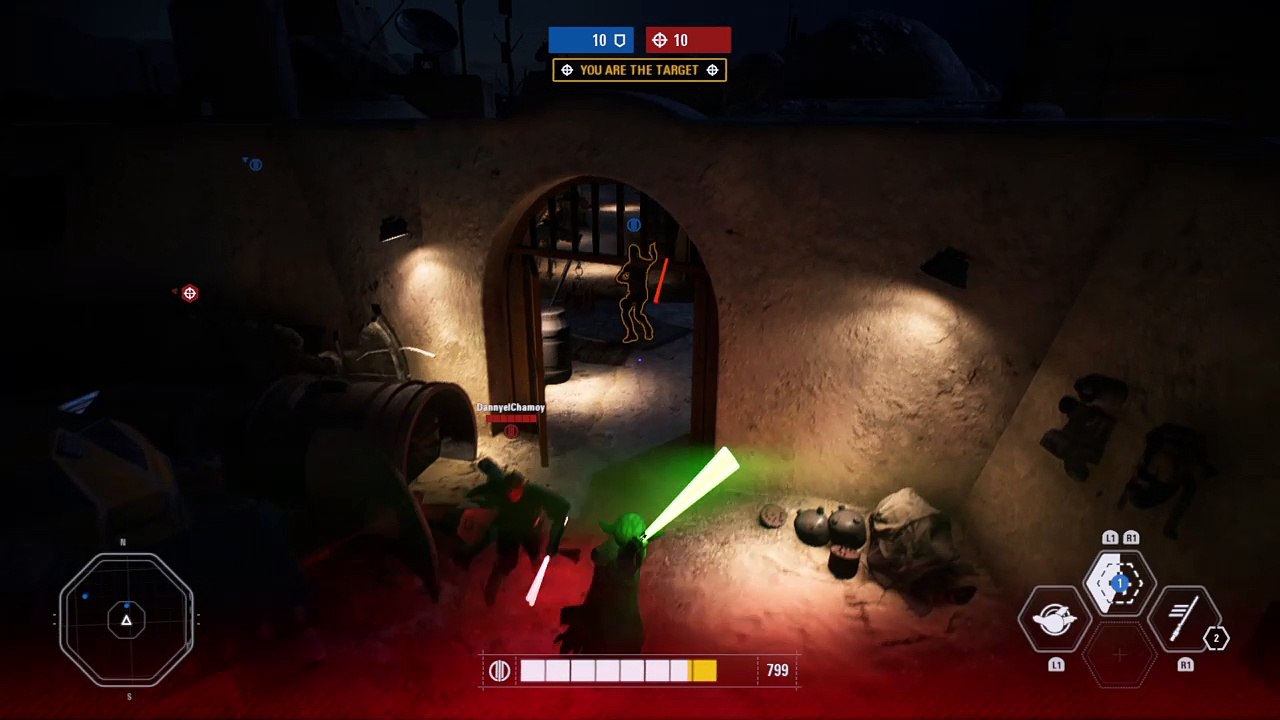 Vader's choke glitch. Abilities cancelled