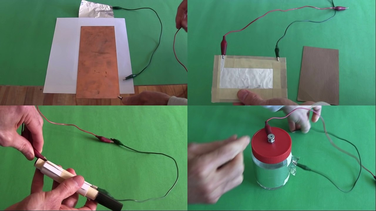 How to Make Capacitors Low Voltage Homemade/DIY Capacitors video