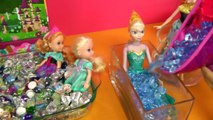 PLAYING and Bathing in GEMS! ELSA & ANNA toddlers, Stacie & Chelsea BATH in DIAMONDS! Lots of fun!