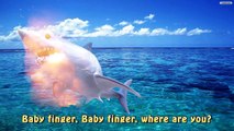 Finger Family Shark Nursery Rhyme | Super Slow Animal Finger Family | Fish Finger Family