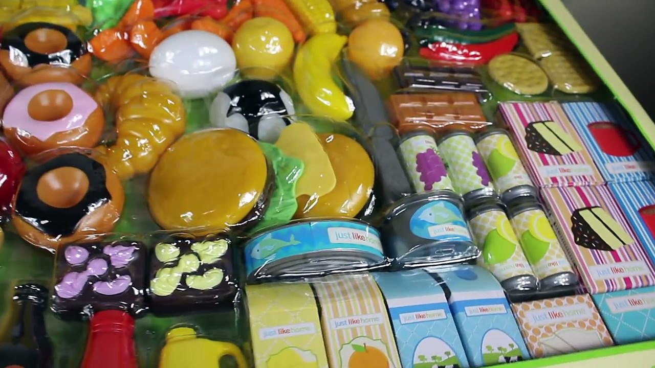 Unboxing Just Like Home Mega Grocery Playset | Kinder Joy Eggs Surprise | Little Mama mini Movie