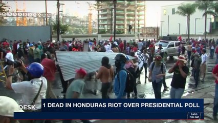 i24NEWS DESK  | 1 dead in Honduras riot over presidential poll  | Sunday, January 21st 2018