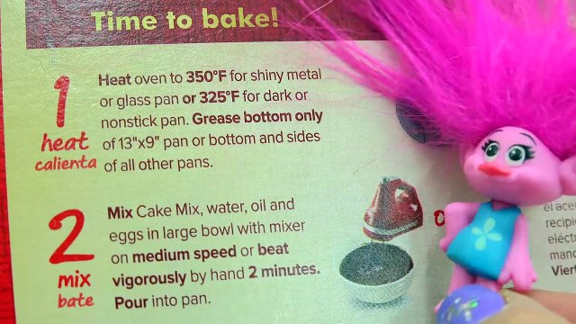 Trolls Poppy & Bridget Bergen Bake Chocolate Cake with 100 Season 7 Shopkins On Top