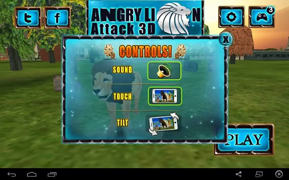 Angry Lion Attack 3D - for Android GamePlay