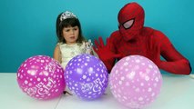 Egg Surprise Challenge Balloons with Spider man and Sweet Baby - Balloons Surpri