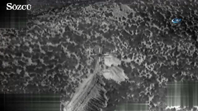 Teröristlerin mühimmat deposu havaya uçuruldu