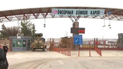 Öncüpınar Sınır Kapısı'nda Askeri Araç Yoğunluğu