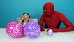 Egg Surprise Challenge Balloons with Spider man and Sweet Baby - Balloons Surprise for K