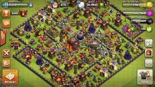 Th11 vs Th11 War 3 Star Valkyrie Attack Strategy Ring Square Base