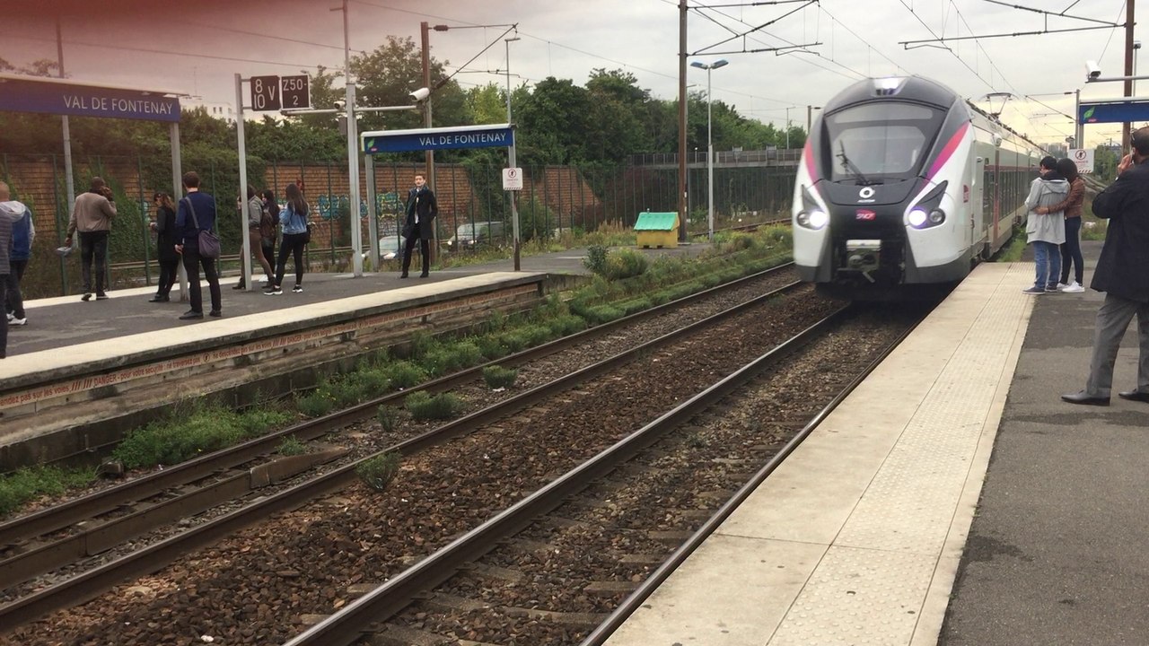 B 85000 ( Coradia Liner) - Intercités  ligne de Paris-Est à Mulhouse-Ville - Gare de Val-de-Fontenay
