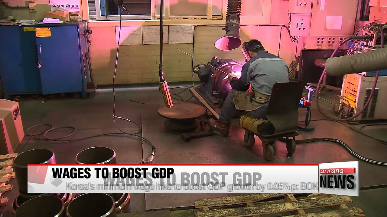 Korea's minimum wage hike to boost GDP growth by 0.05%p: BOK