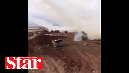 ÇNRA�lar Afrin�deki teröristleri böyle vurdu