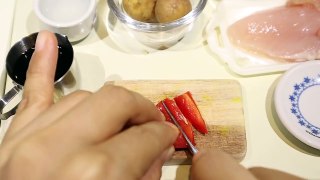 Mini Food: Chicken Adobo in Coconut Milk (Miniature Cooking Sounds) (DIY) (ASMR) (KIDS TOYS)