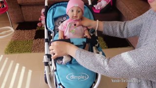 Dimples Doll Stroller Baby Annabel Go Shopping in the Supermarket