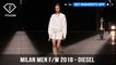 Diesel Backstage Milan Men Fashion Week Fall 2018 Tribal Folkloistic Collection | FashionTV | FTV