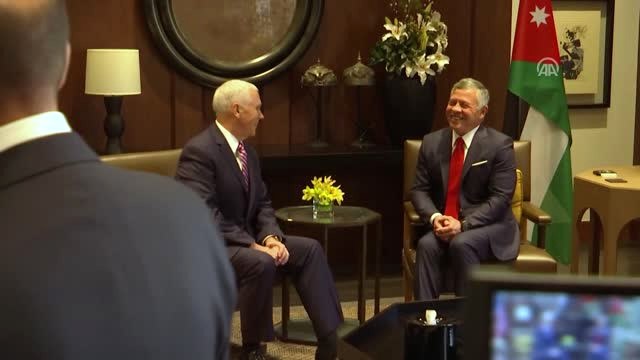 ABD Başkan Yardımcısı Pence - Ürdün Kralı 2. Abdullah Görüşmesi