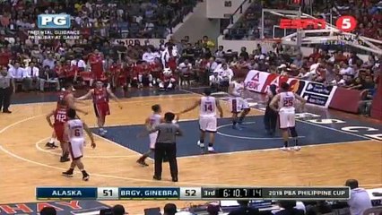 BRGY GINEBRA VS ALASKA JANUARY 21 2018 3Q