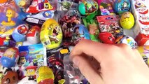 130 Kinder Surprise Eggs! Toys Unboxing for kids by TheSurpriseEggs Barbie SpongeBob Lego