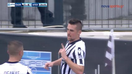 1-0 Róbert Mak Goal - PAOK 1 - 0 Apollon Smyrnis - 21.01.2018 (HD)