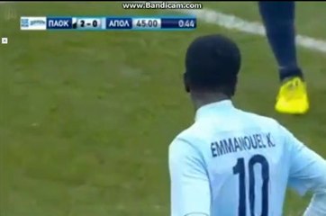 2-0 Emmanuel Kone Own Goal - PAOK 2 - 0 Apollon Smyrnis - 21.01.2018