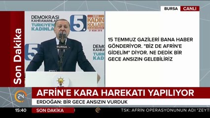 Afrin'e kara harekatı yapılıyor