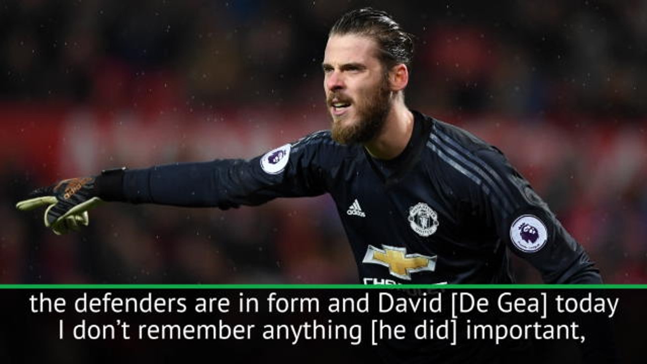 De Gea is crucial to Man United's defensive form - Mourinho