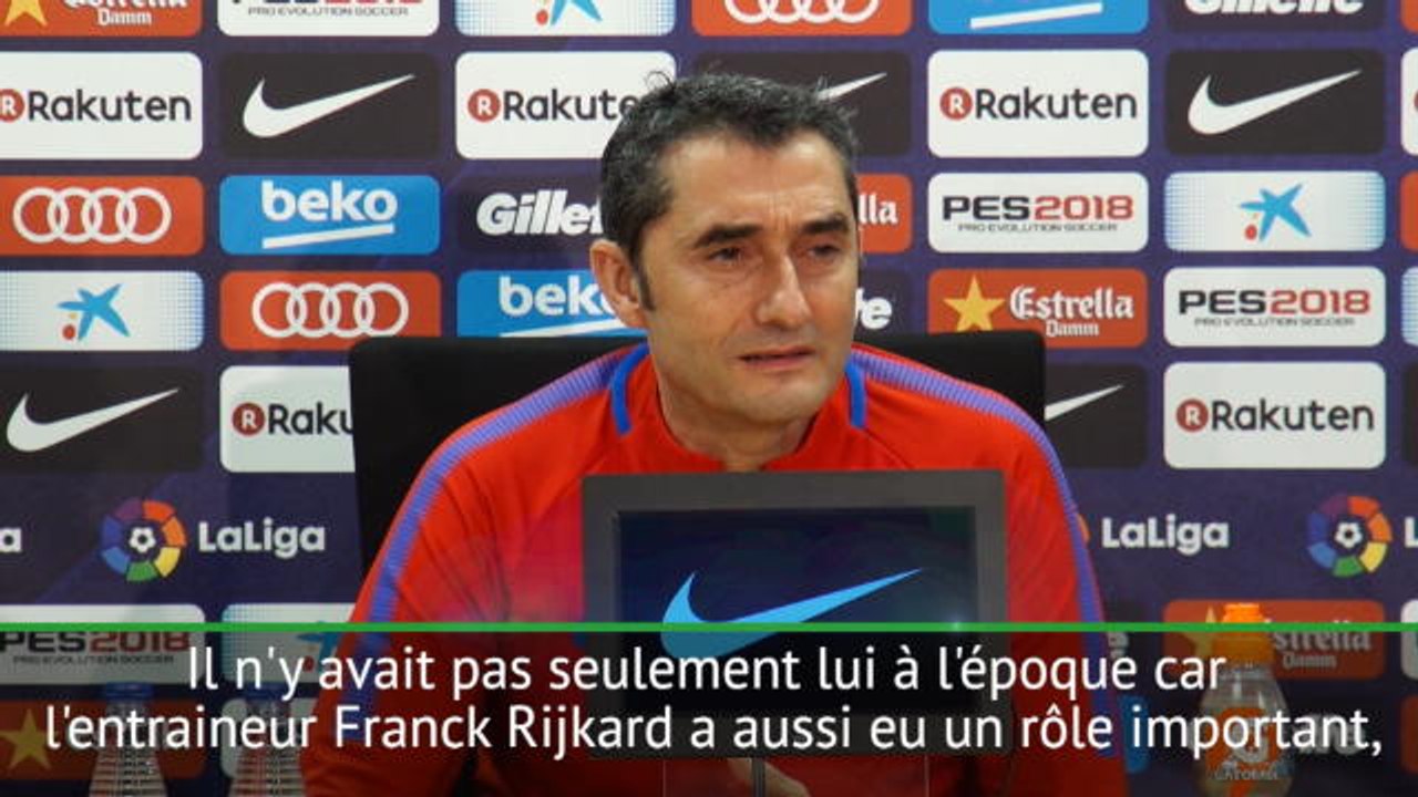 Barcelone - Valverde : "Ronaldinho a marqué une époque du Barça"