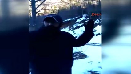 Trabzon-İş Makinesinin Önüne Çıkarak Teslim Olan PKK'lı Teröristin Görüntüleri Ortaya Çıktı