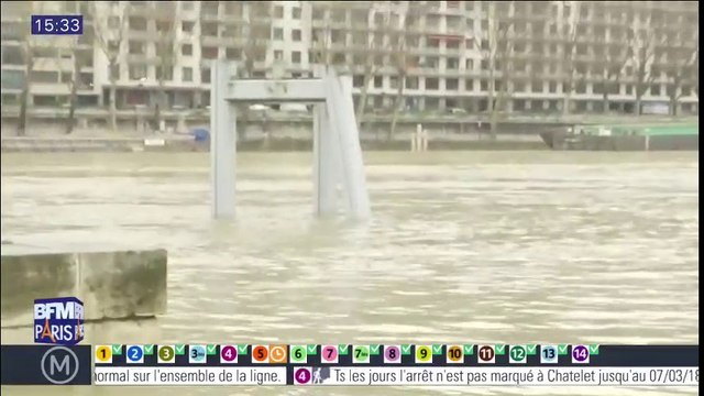 A Paris, la Seine a dépassé les quatre mètres et continue de monter