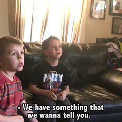 Un enfant a une question quand il apprend que sa mère est enceinte