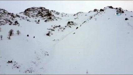 Bitlis’teki çığ bölgesinde ilk görüntüler