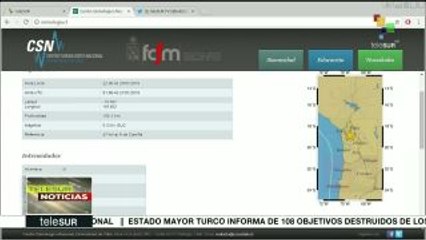Sismo de magnitud 6.3 se registra al norte de Chile
