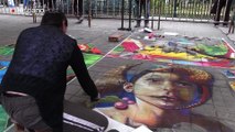 Las pinturas callejeras en tercera dimensión tomaron Chiapas