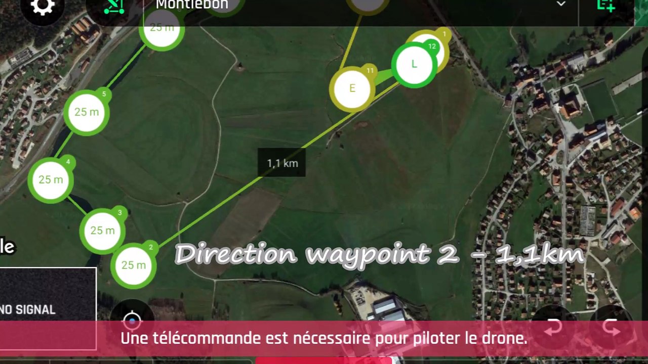 Vol automatique avec le Parrot Disco