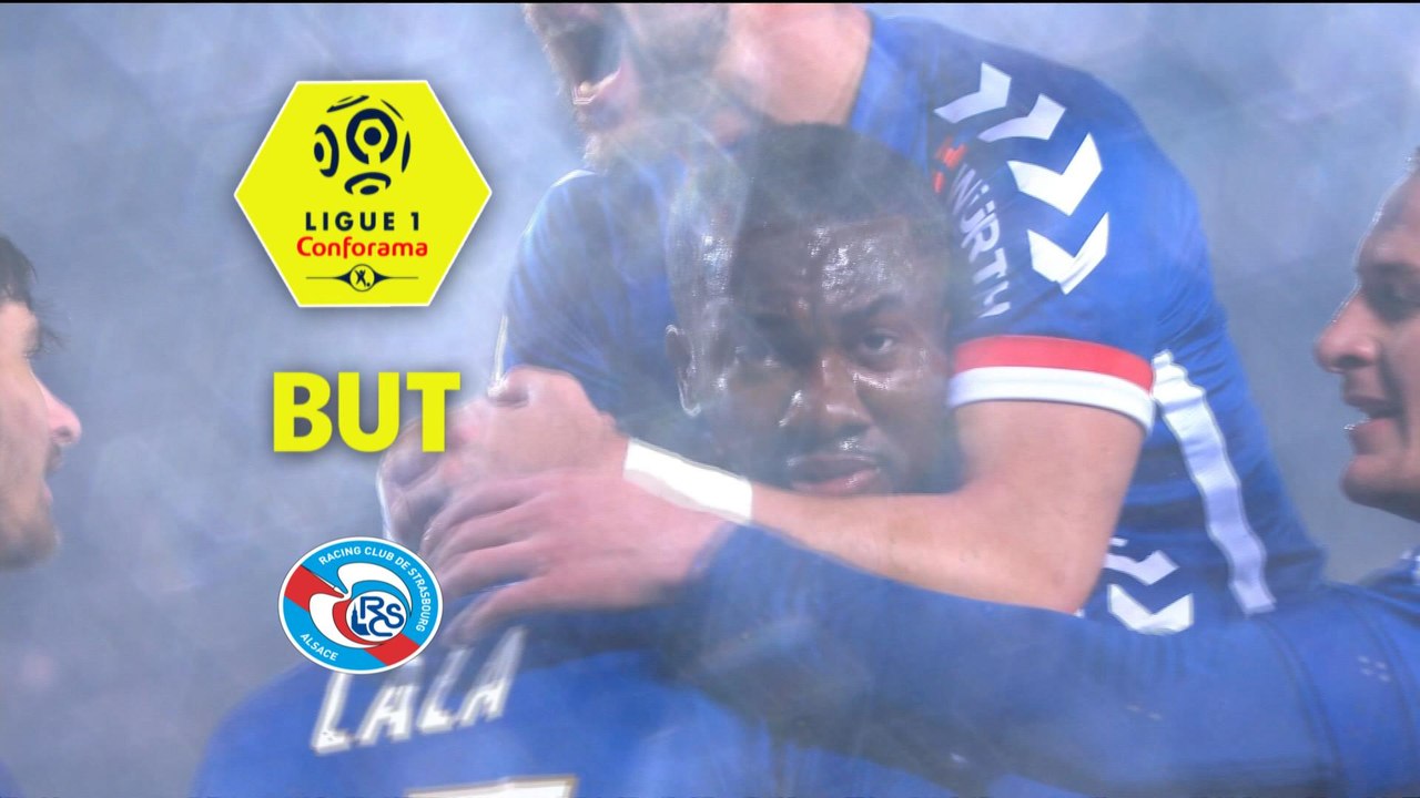 But Kenny LALA (19ème pen) / RC Strasbourg Alsace - Dijon FCO - (3-2) - (RCSA-DFCO) / 2017-18