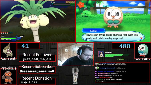 Shiny Living Dex Quest! Pokemon Ultra Moon Island Scan Shiny Hunt Shiny Axew Reaction!1