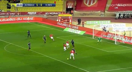 Rachid Ghezzal  Goal HD - Monaco	2-0	Metz 21.01.2018