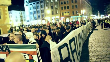 Manifestacja NOP - 17 września - Śmierć komunie!