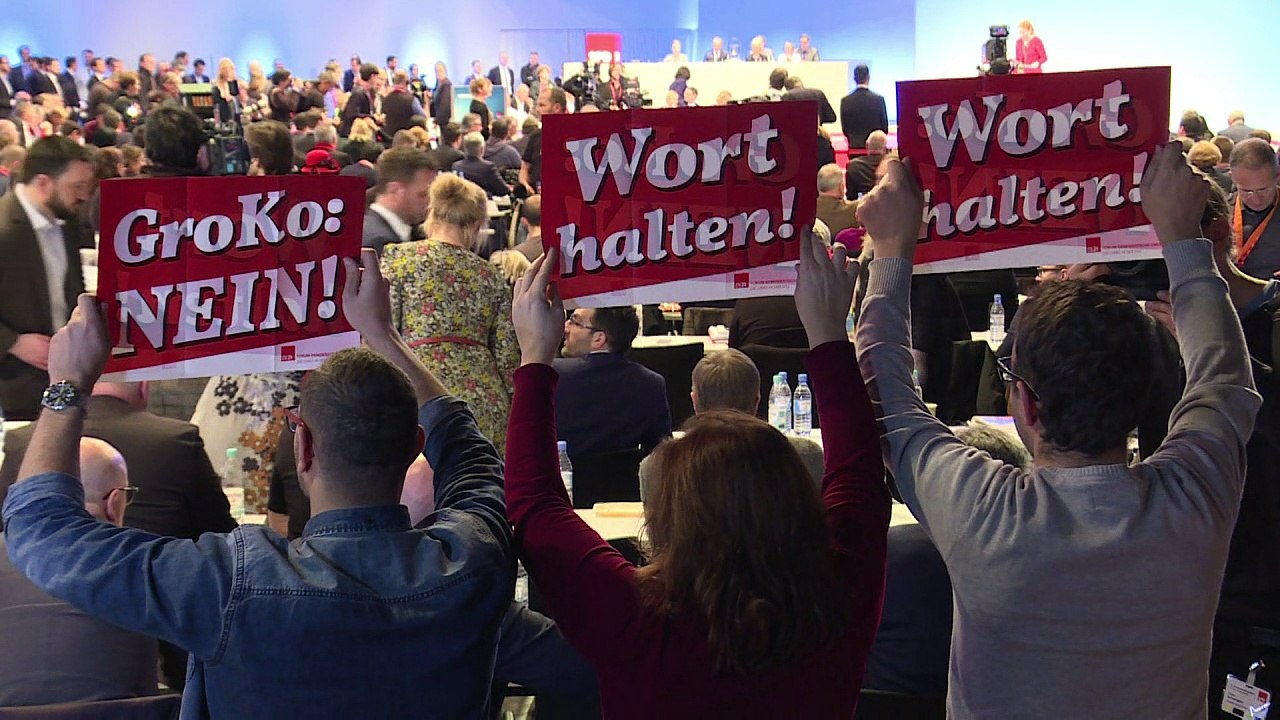 SPD-Parteitag für Koalitionsverhandlungen mit der Union