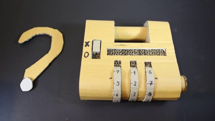 Faire un cadenas de mots de passe à l'aide de carton-machine