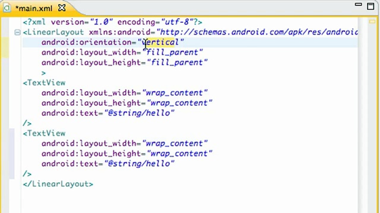 Introduction to Layouts in XML