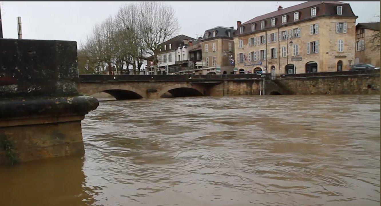Figeac : les rivières du Lot en crue