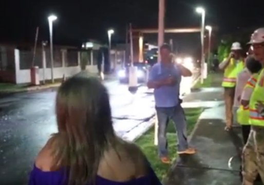 San Juan Residents Cheer as Power Restored Months After Maria