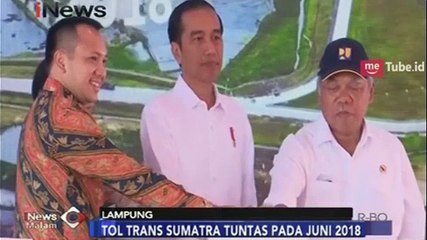 Jokowi Naik Truk saat Resmikan Tol Trans Sumatera