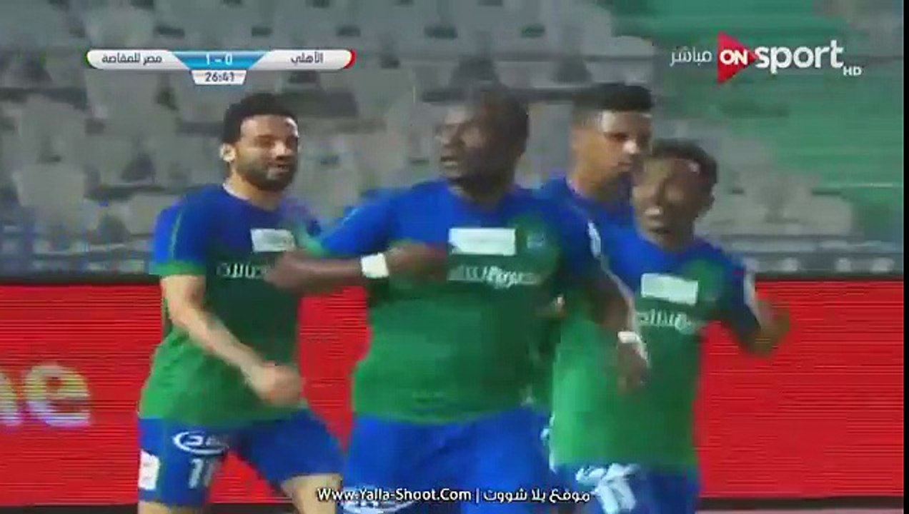 اهداف فوز الاهلي على المقاصة 2-1 الدوري المصري 2018